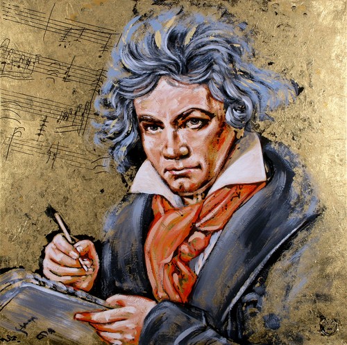 Quadro originale beethoven - originale:,